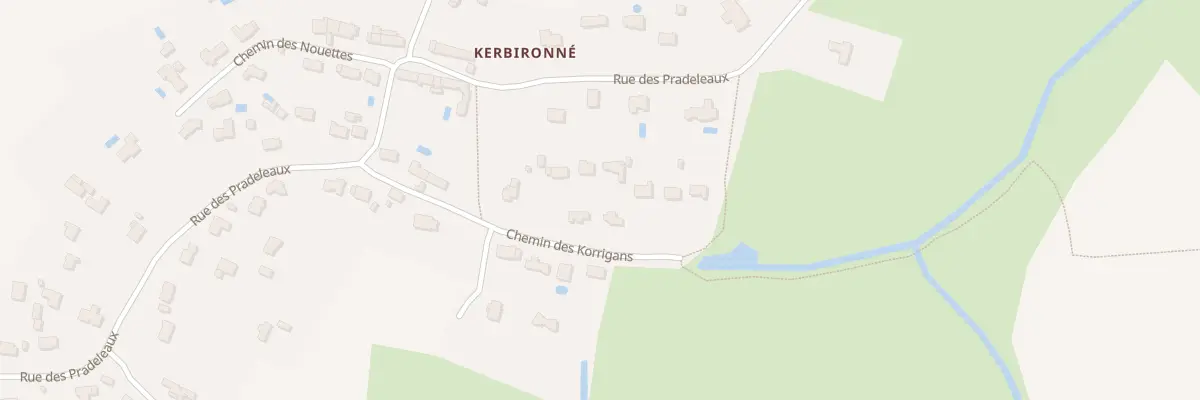 Plan du 7 Che des Korrigans-Kerbironne à Guérande