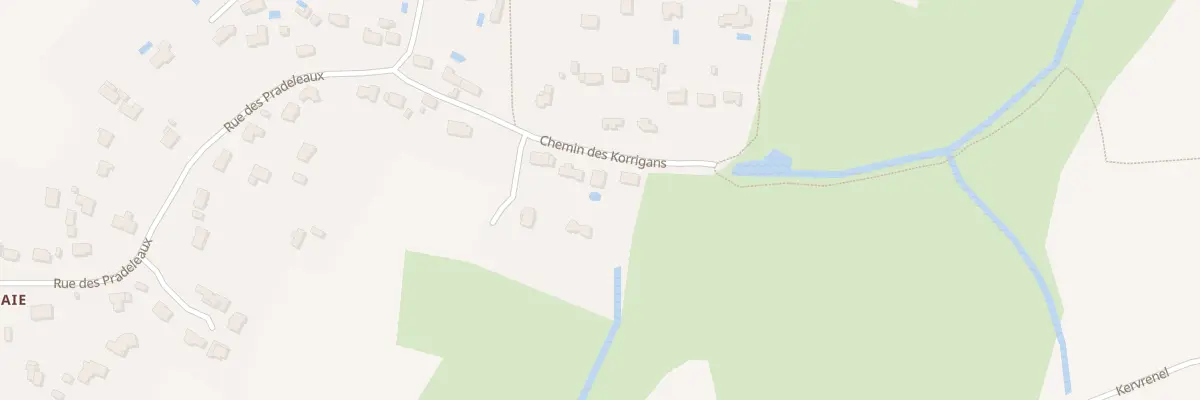 Plan du 12 Che des Korrigans-Kerbironne à Guérande
