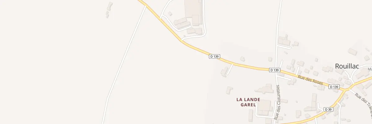 Plan du 1 La Lande Garel à Rouillac