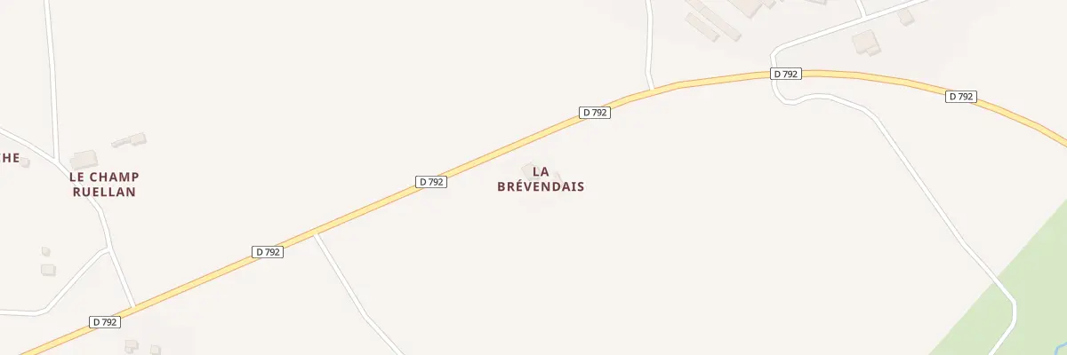 Plan du 5893 La Brevindais à Plénée-Jugon