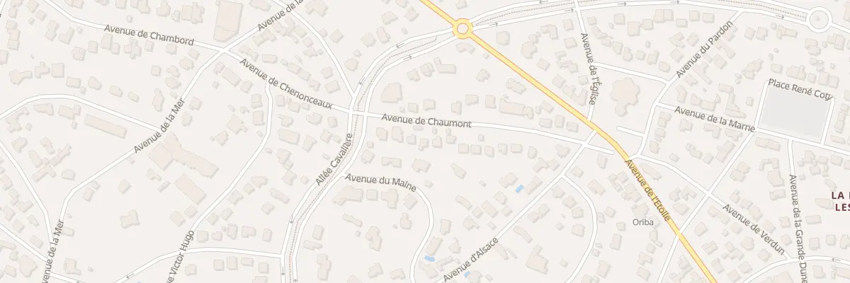 Plan du 8 Av de Chaumont à La Baule-Escoublac