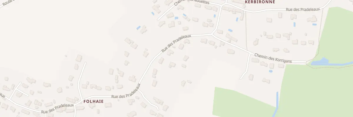 Plan du 50 Rue des Pradeleaux à Guérande
