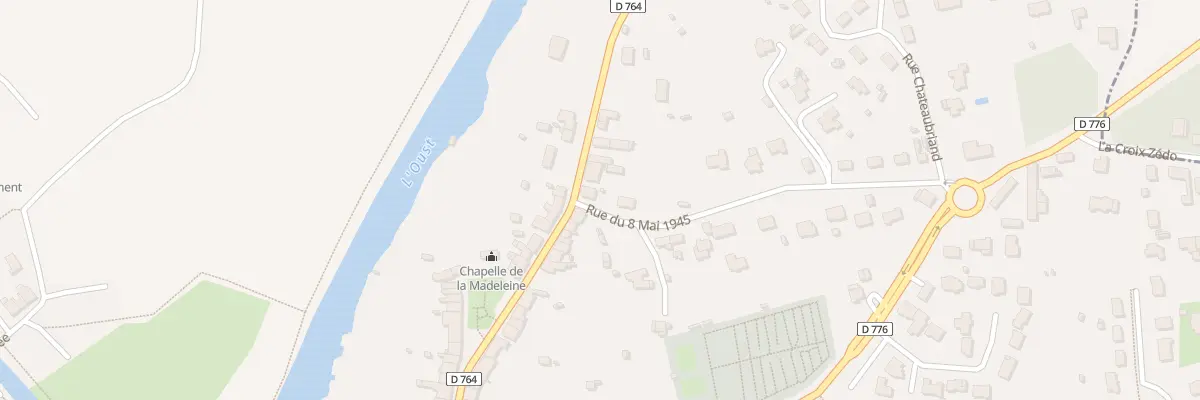 Plan du 72 Fg de la Madeleine à Malestroit