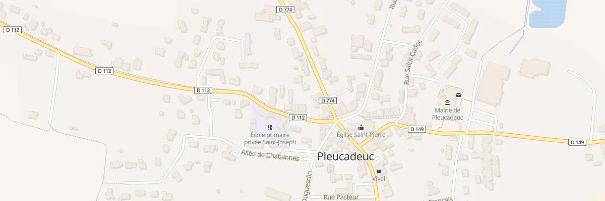 Plan du 4 Av du Gal de Gaulle à Pleucadeuc