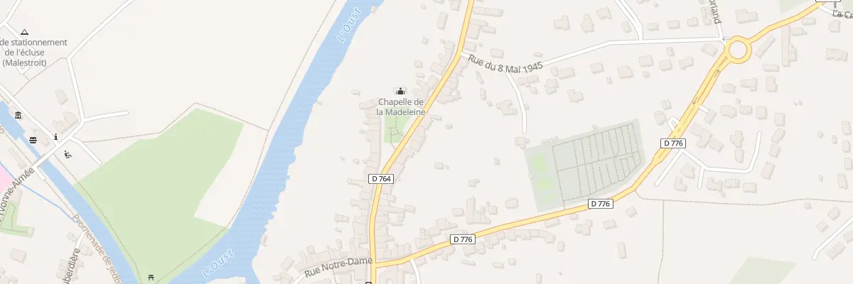 Plan du 50 Fg de la Madeleine à Malestroit