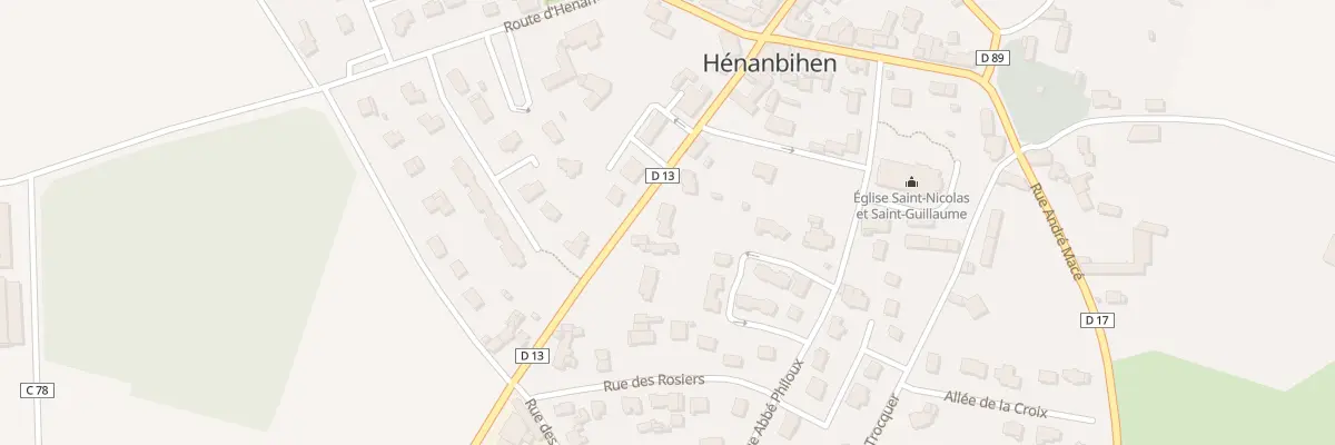 Plan du 14 Rue de la Libération à Hénanbihen