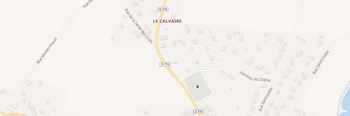 Plan du Calvaire à Pleucadeuc