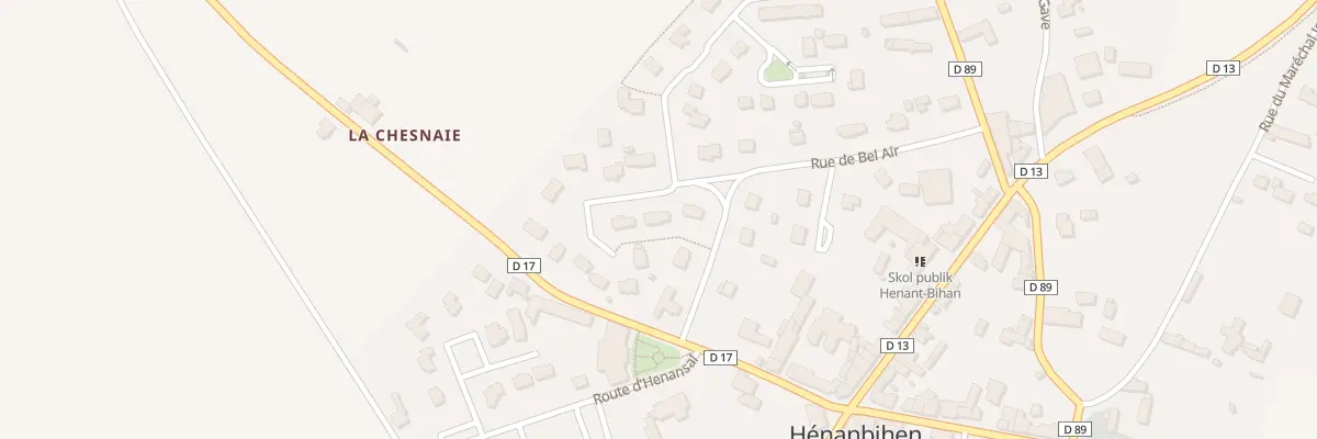 Plan du 4 Rue de la Chapelle à Hénanbihen