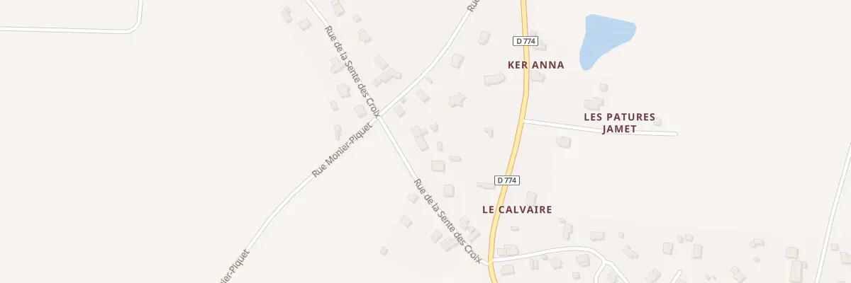 Plan du 8 Rue de la Sente des Croix à Pleucadeuc