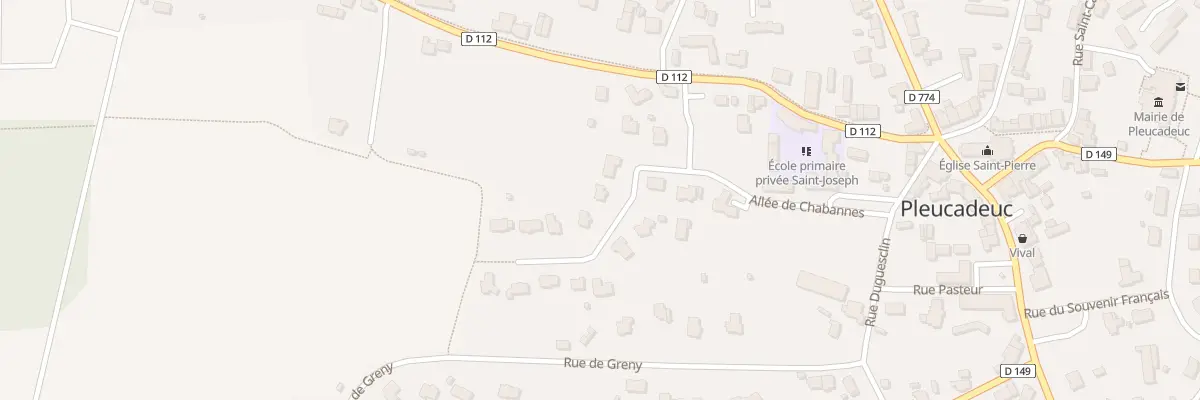 Plan du 8 Lot Clos de la Croix Josse à Pleucadeuc