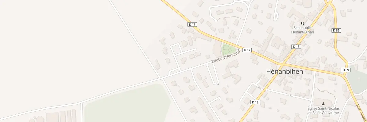 Plan du 2 All de Monchoix à Hénanbihen