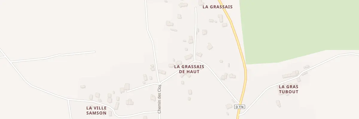 Plan du 5655 La Grassais de Haut à Pleucadeuc