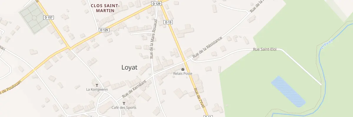 Plan du 25 Rue de l’Yvel à Loyat