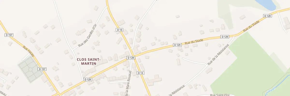 Plan du 1A Rue du Stade à Loyat