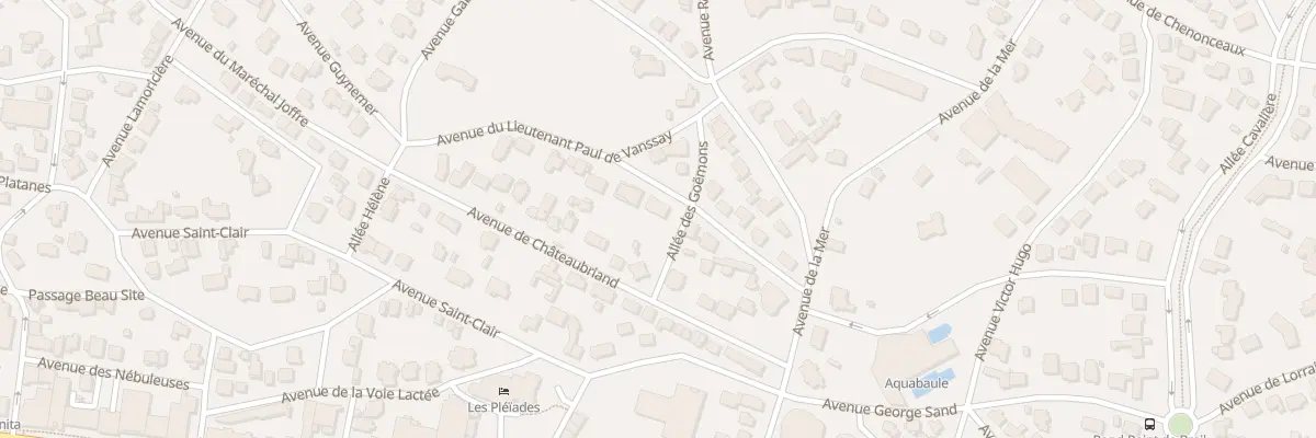 Plan du 4 Av Lamartine à La Baule-Escoublac