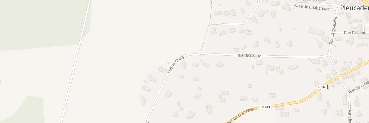Plan du 29 Rue de Grény à Pleucadeuc
