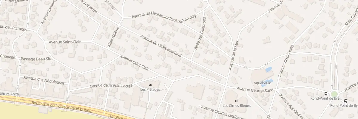 Plan du 20 Av de Chateaubriand à La Baule-Escoublac