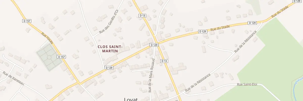 Plan du 17 Rue de la Mare Rouaud à Loyat