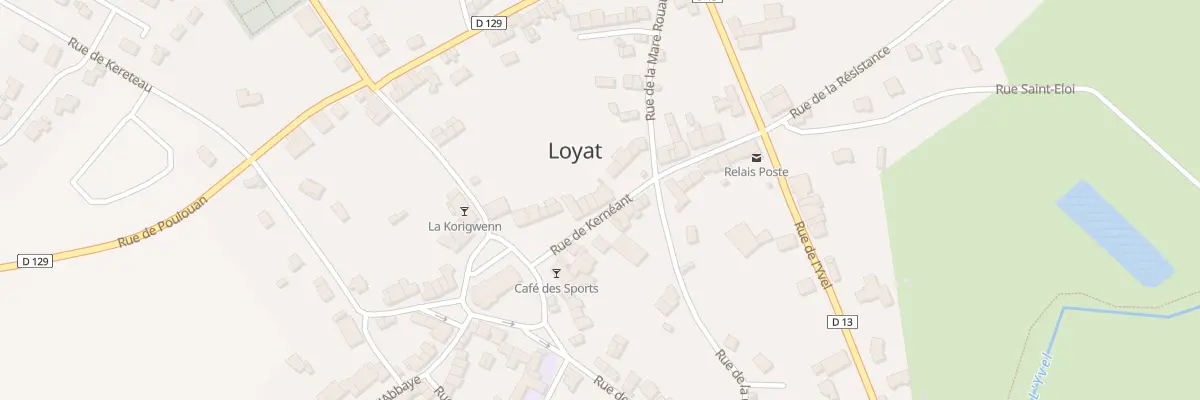 Plan du 13 Rue de Kerneant à Loyat