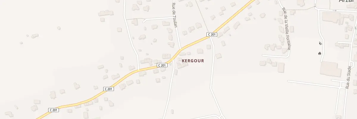 Plan du 3 Rue de Kergourd à Arzal