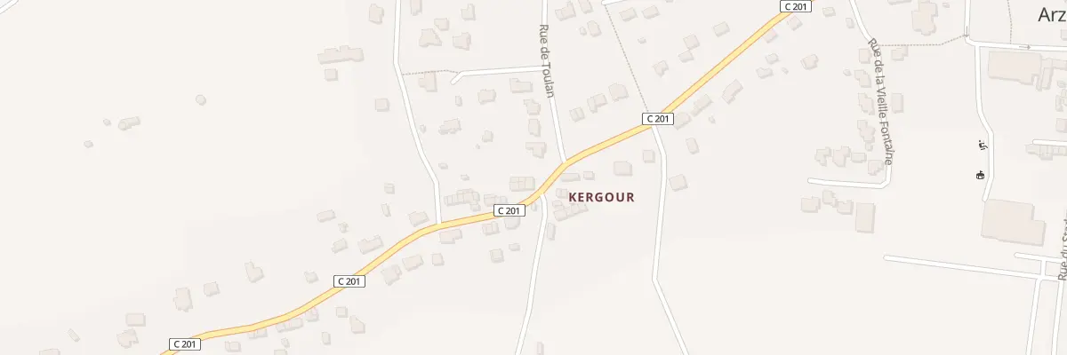 Plan du 2 Rue de Kergourd à Arzal