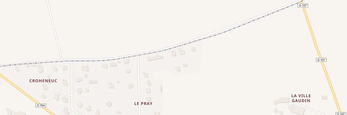 Plan du 28 Le Pray à Missiriac