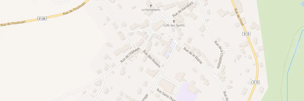 Plan du 4 Rue des Rosiers à Loyat