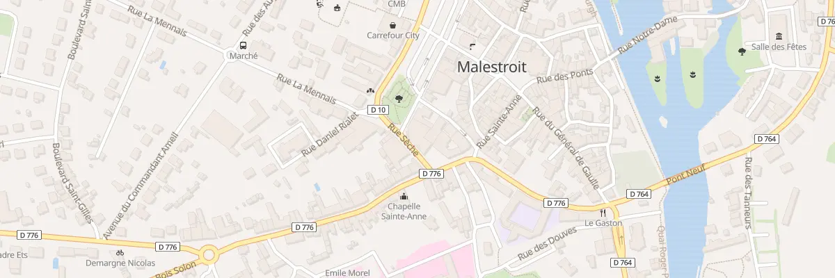 Plan du 2 Rue Seche à Malestroit