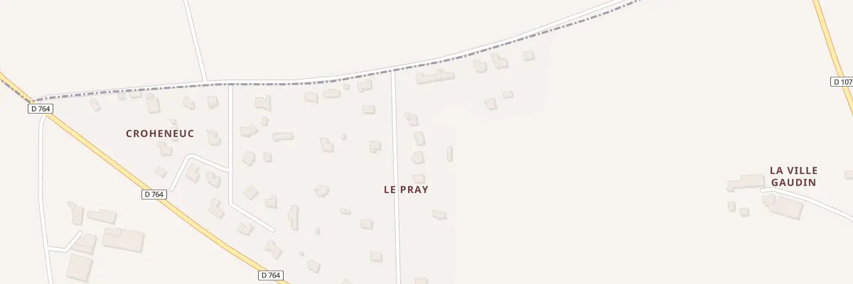 Plan du 14 Le Pray à Missiriac