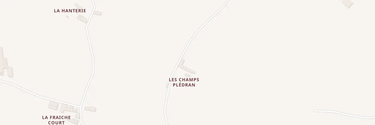 Plan du 2 Les Champs Plédran à Plénée-Jugon