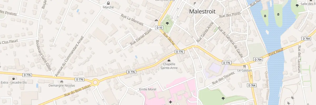 Plan du 5762 Fg Sainte Anne à Malestroit