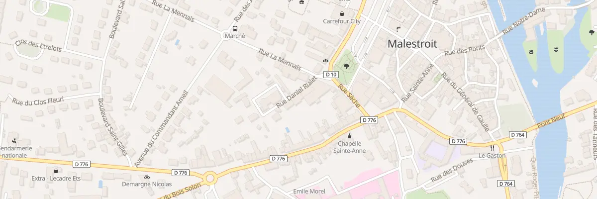 Plan du 1 Rue Daniel Rialet à Malestroit