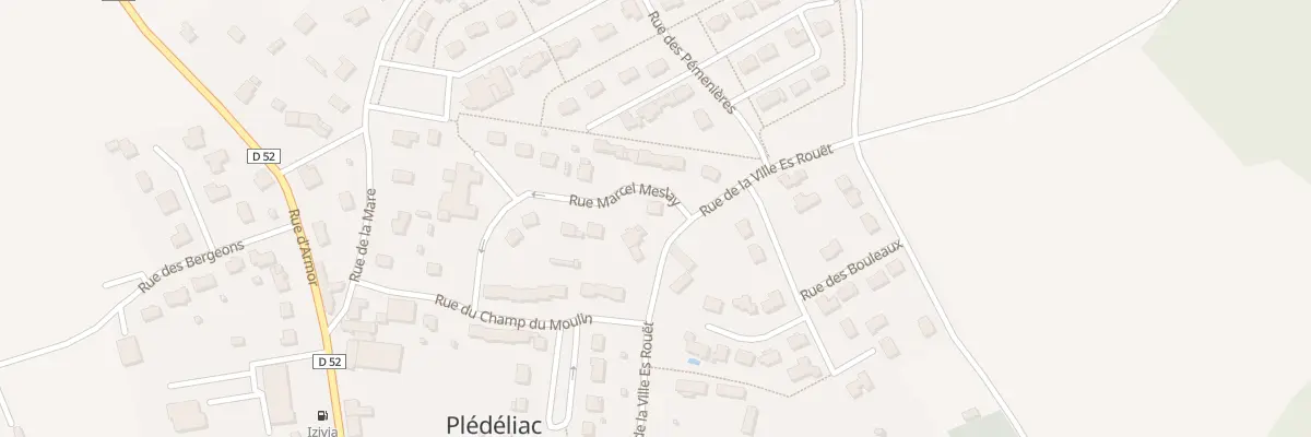 Plan du 12 Rue Marcel Meslay à Plédéliac