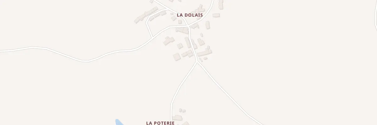Plan du 10 La Dolais à Tramain