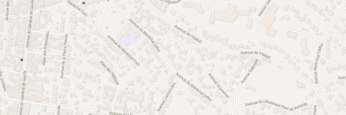 Plan du 22 Av Maréchal Joffre à La Baule-Escoublac
