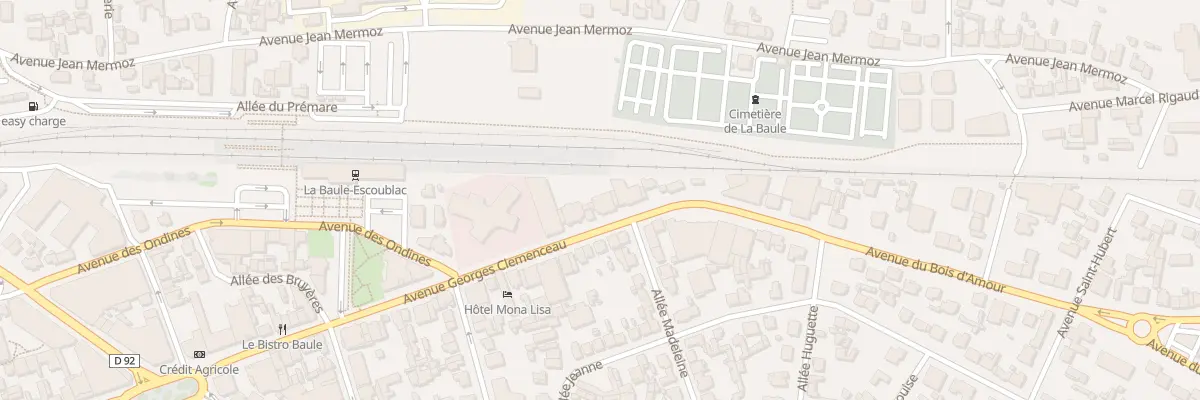 Plan du 39 Av Georges Clémenceau à La Baule-Escoublac