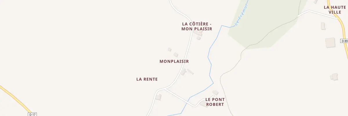 Plan du 1 Monplaisir à Hénanbihen