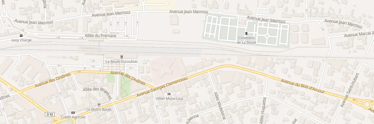Plan du 35 Av Georges Clémenceau à La Baule-Escoublac