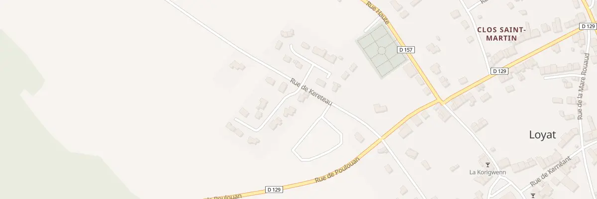 Plan du 1 Domaine du Poullouan à Loyat