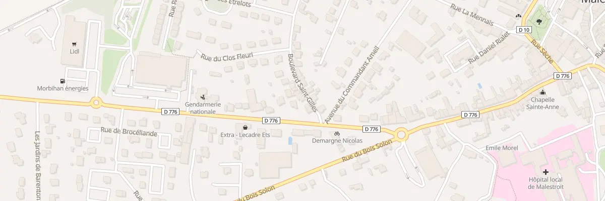 Plan du 34T Bd St Gilles à Malestroit