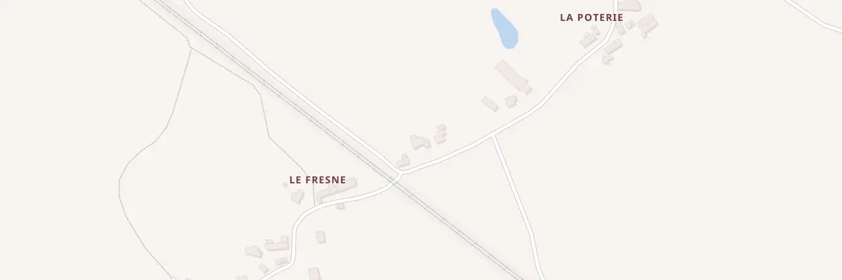 Plan du 3 La Poterie à Tramain