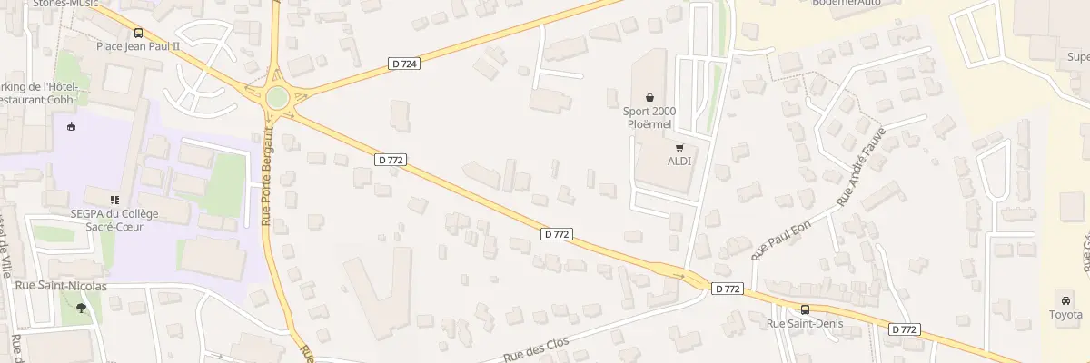 Plan du 5 Rue Saint-Denis à Ploërmel