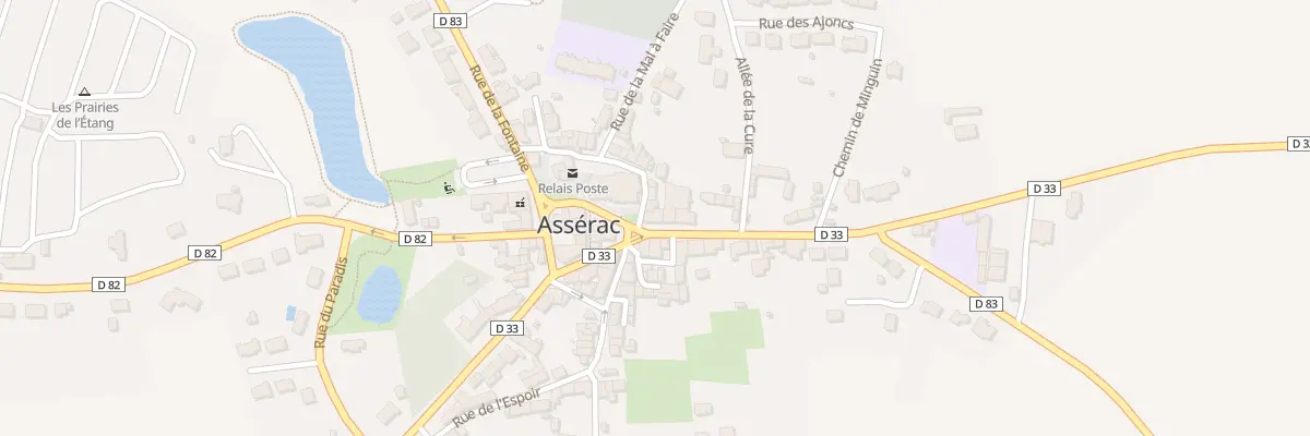 Plan du 1 Rue du Calvaire à Assérac