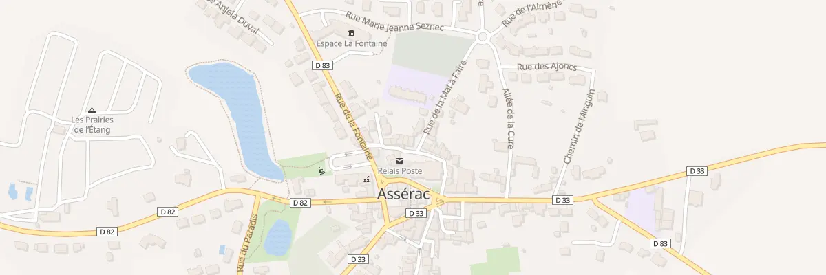 Plan du 1 Rue du Four à Assérac