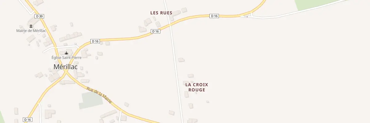 Plan du 56 La Croix Rouge à Mérillac