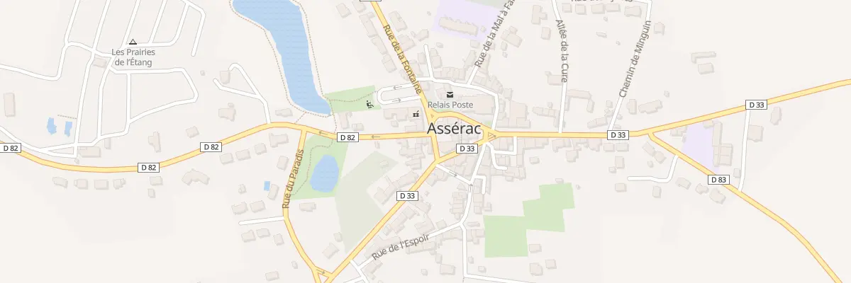 Plan du 1 Rue du Pont aux Pages à Assérac