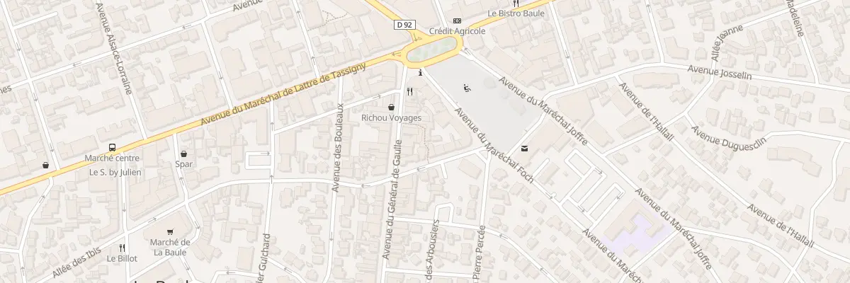 Plan du 136 Av du Général De Gaulle à La Baule-Escoublac
