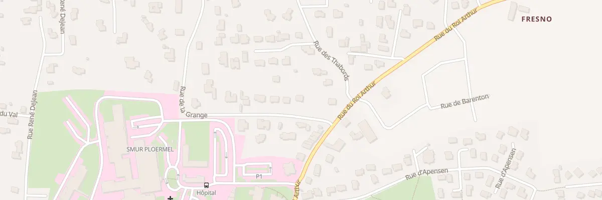 Plan du 6 Rue de la Grange à Ploërmel