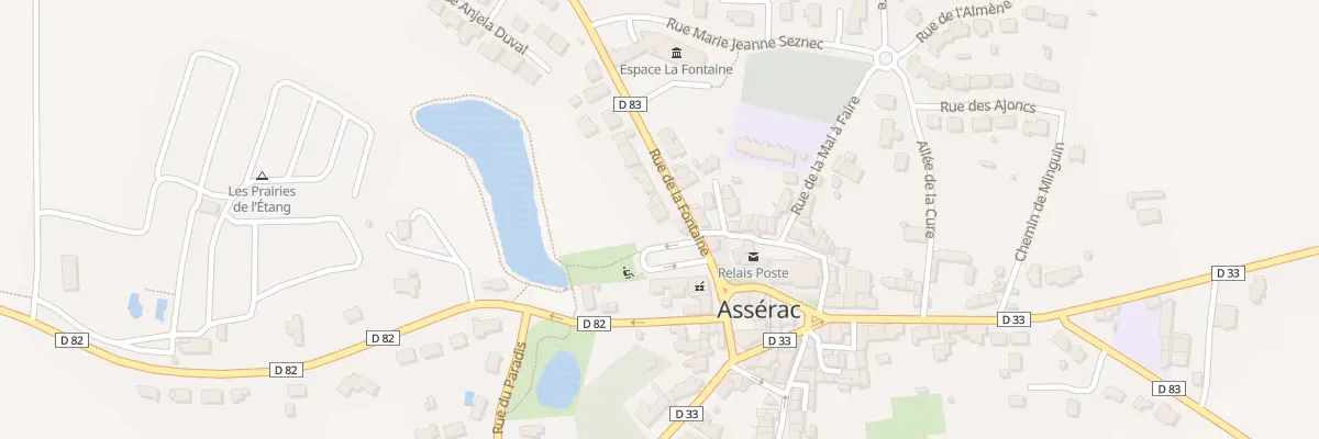 Plan du 3 Rue de la Fontaine à Assérac
