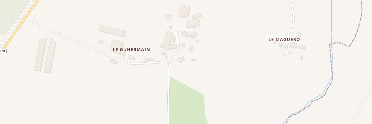 Plan du 5160 Le Guhermin au Guerno